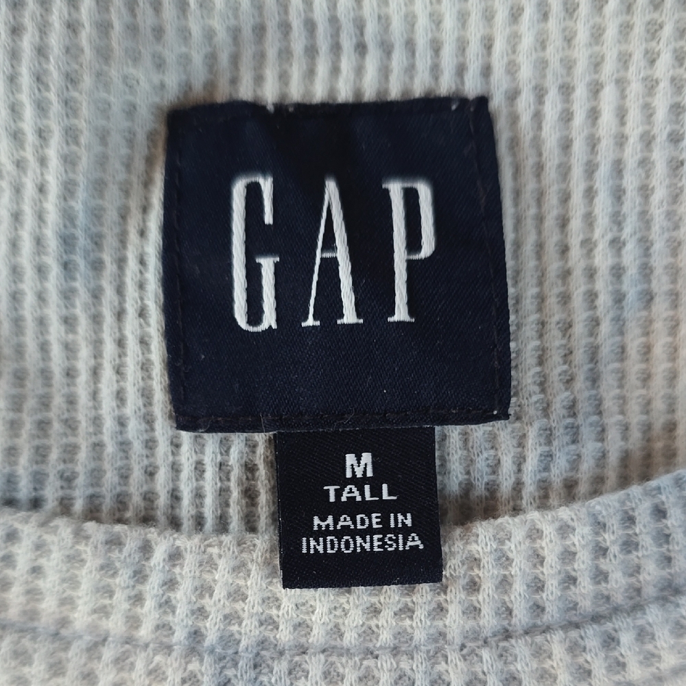 GAP Women's Light Blue Tie-Dye Long Sleeve Tee, Sz med TALL. - Picture 2 of 3